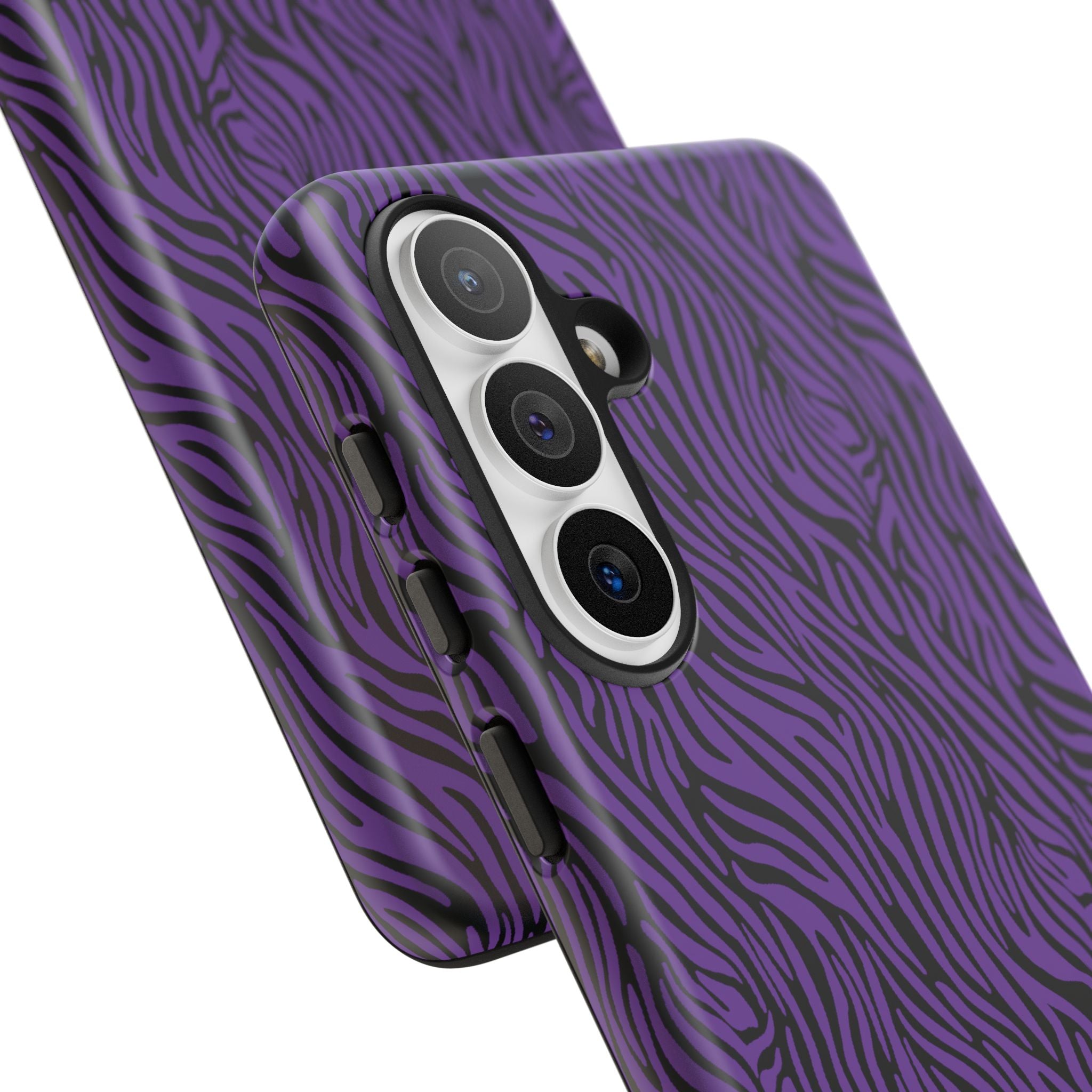 Purple Zebra Tough Phone Case for iPhone, Galaxy, or Google Pixel