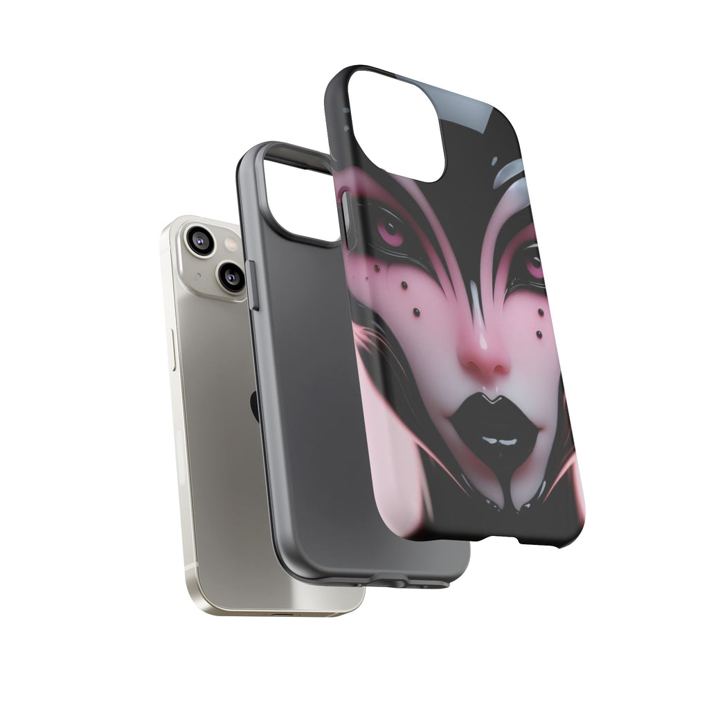 Pink Alien Tough Phone Case for iPhone, Galaxy, or Google Pixel