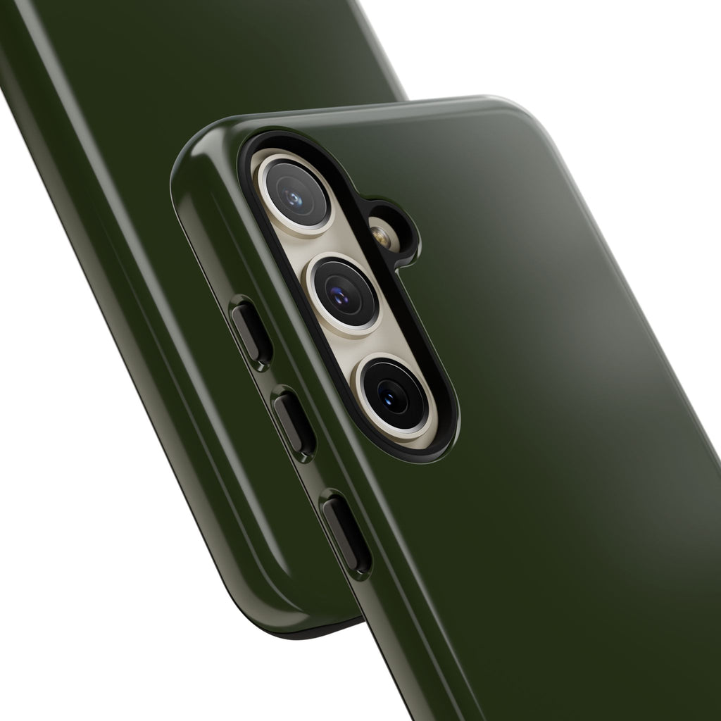 Olive Green Tough Phone Case for iPhone, Galaxy and Google Pixel