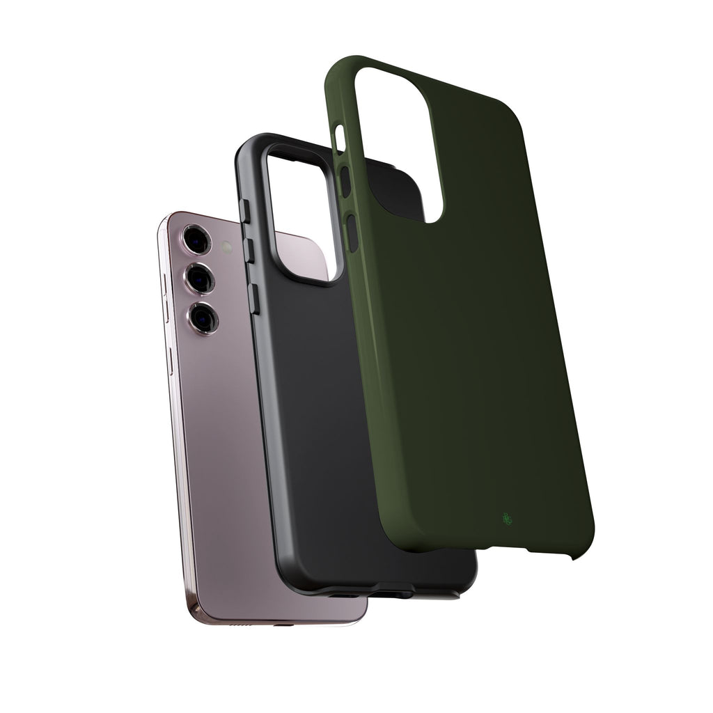 Olive Green Tough Phone Case for iPhone, Galaxy and Google Pixel