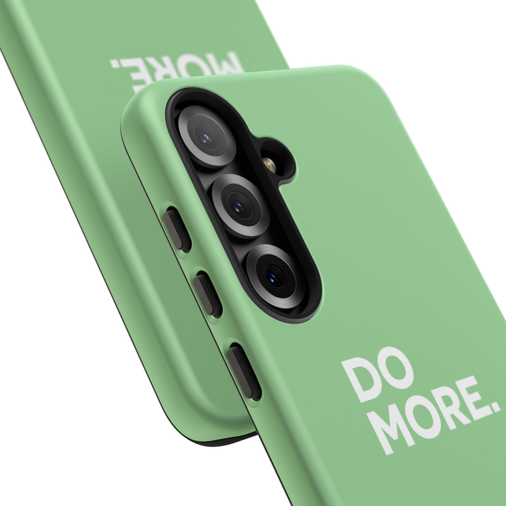Do More Mint Green Tough Phone Case for iPhone, Galaxy,or Google Pixel