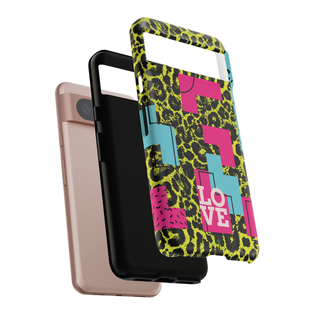 LOVE Neon Yellow RG Phone Case iPhone, Galaxy and Google Tough Cases