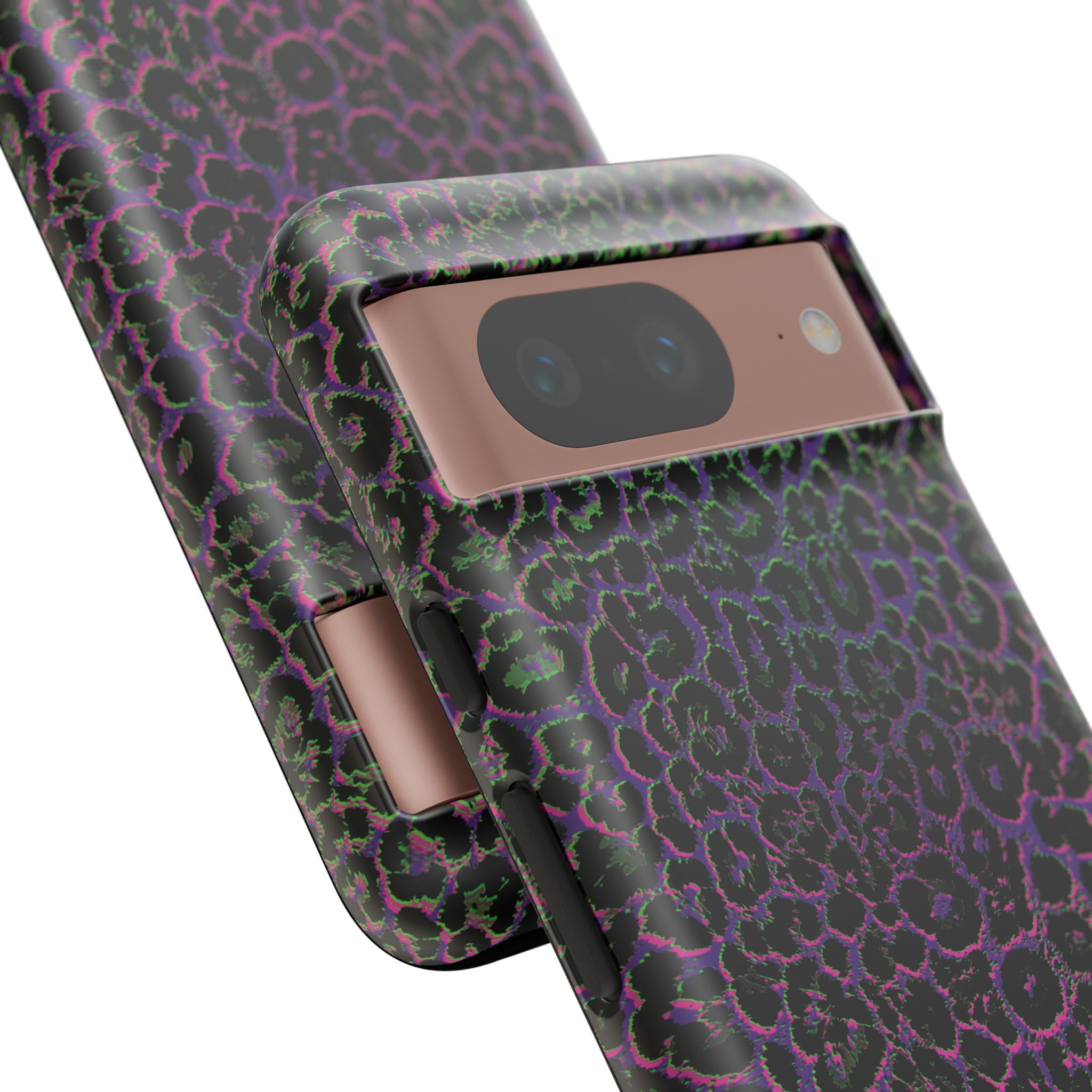 Colorful Leopard Tough Phone Case for iPhone, Galaxy, or Google Pixel