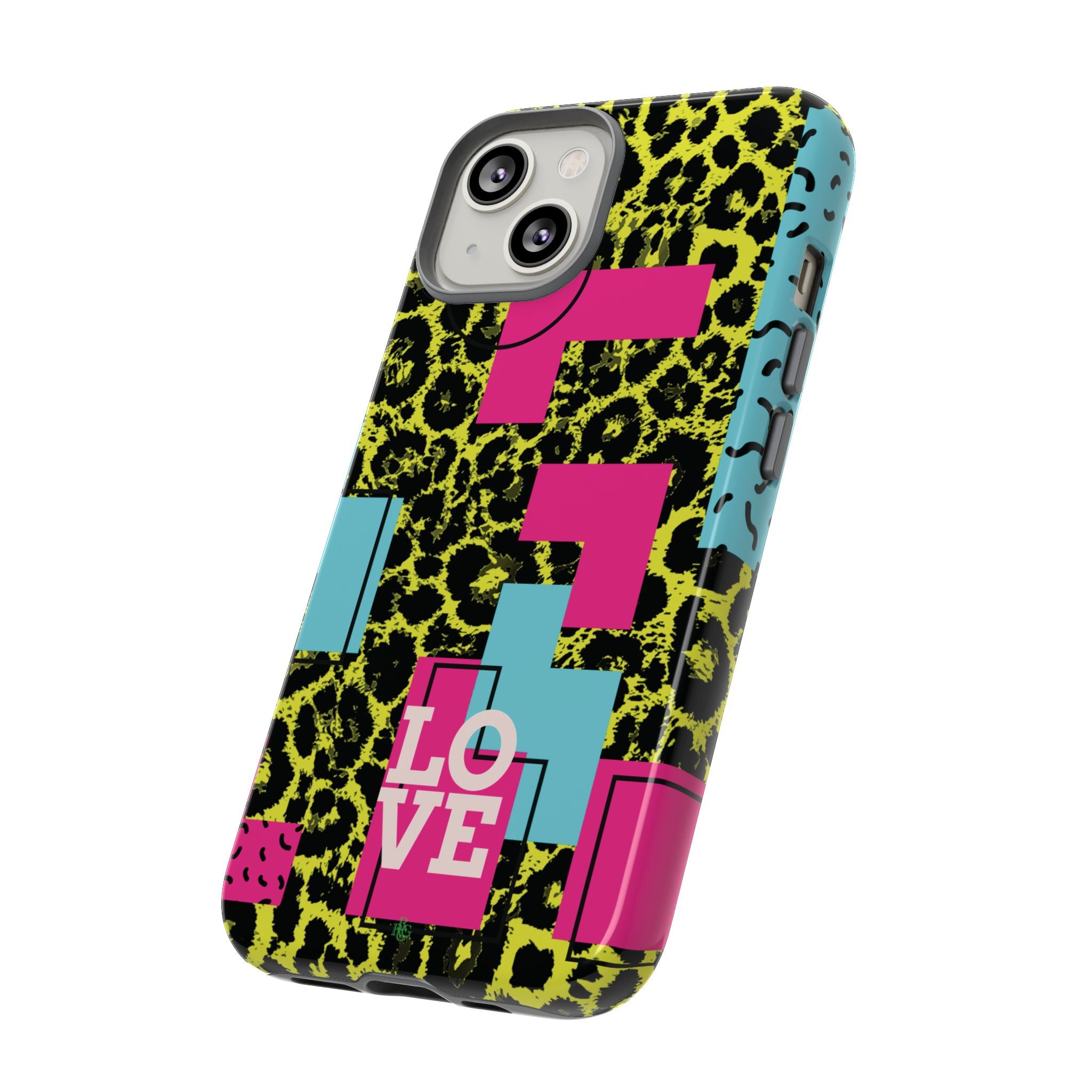 LOVE Neon Yellow RG Phone Case iPhone, Galaxy and Google Tough Cases