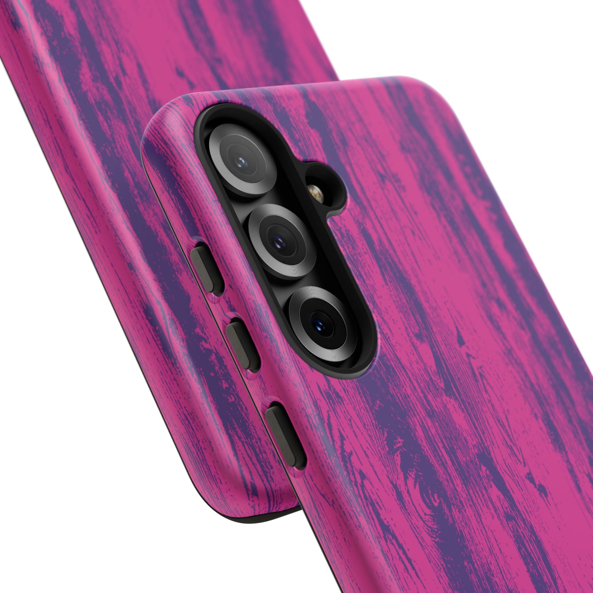 Pink Purple Wood Tough Phone Case iPhone, Galaxy, or Google Pixel