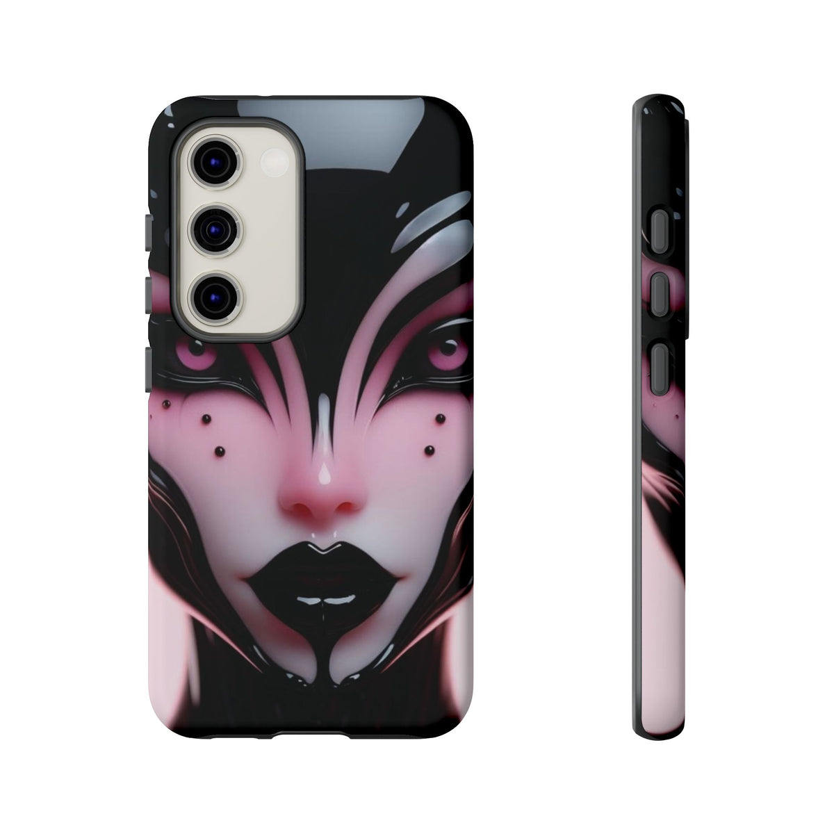 Pink Alien Tough Phone Case for iPhone, Galaxy, or Google Pixel