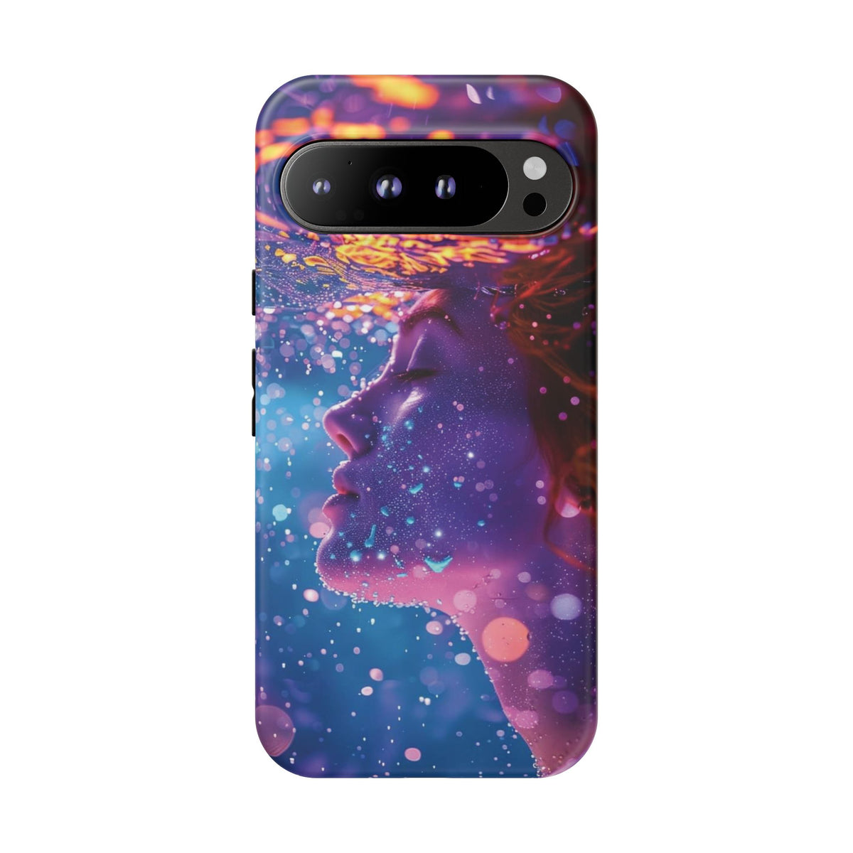Meditating Underwater Tough Phone Case for iPhone, Galaxy, or Google Pixel