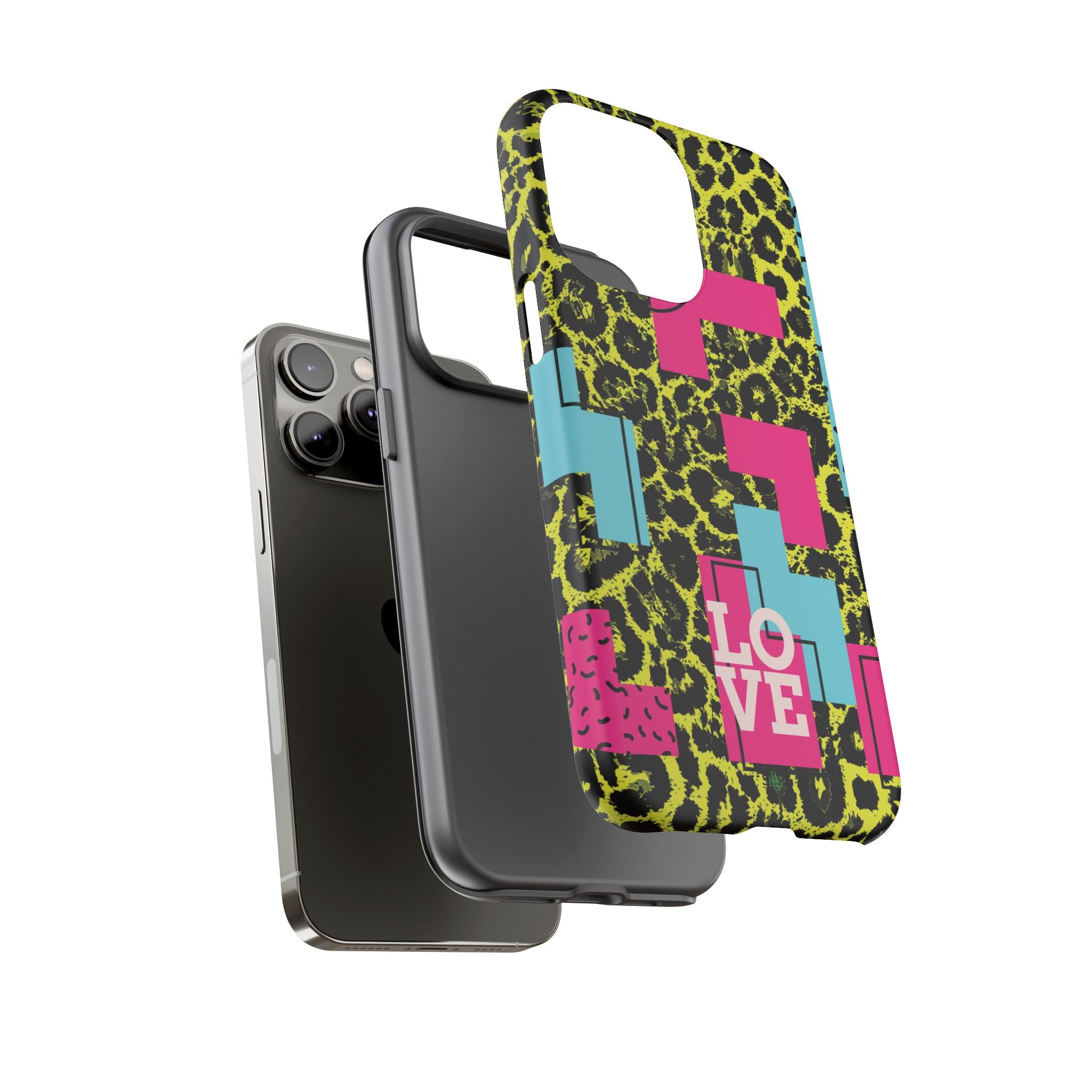 LOVE Neon Yellow RG Phone Case iPhone, Galaxy and Google Tough Cases