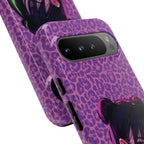 Purple Pink Leopard Kz iPhone, Galaxy and Google Tough Cases