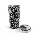 Black and White Leopard Tumbler 20oz