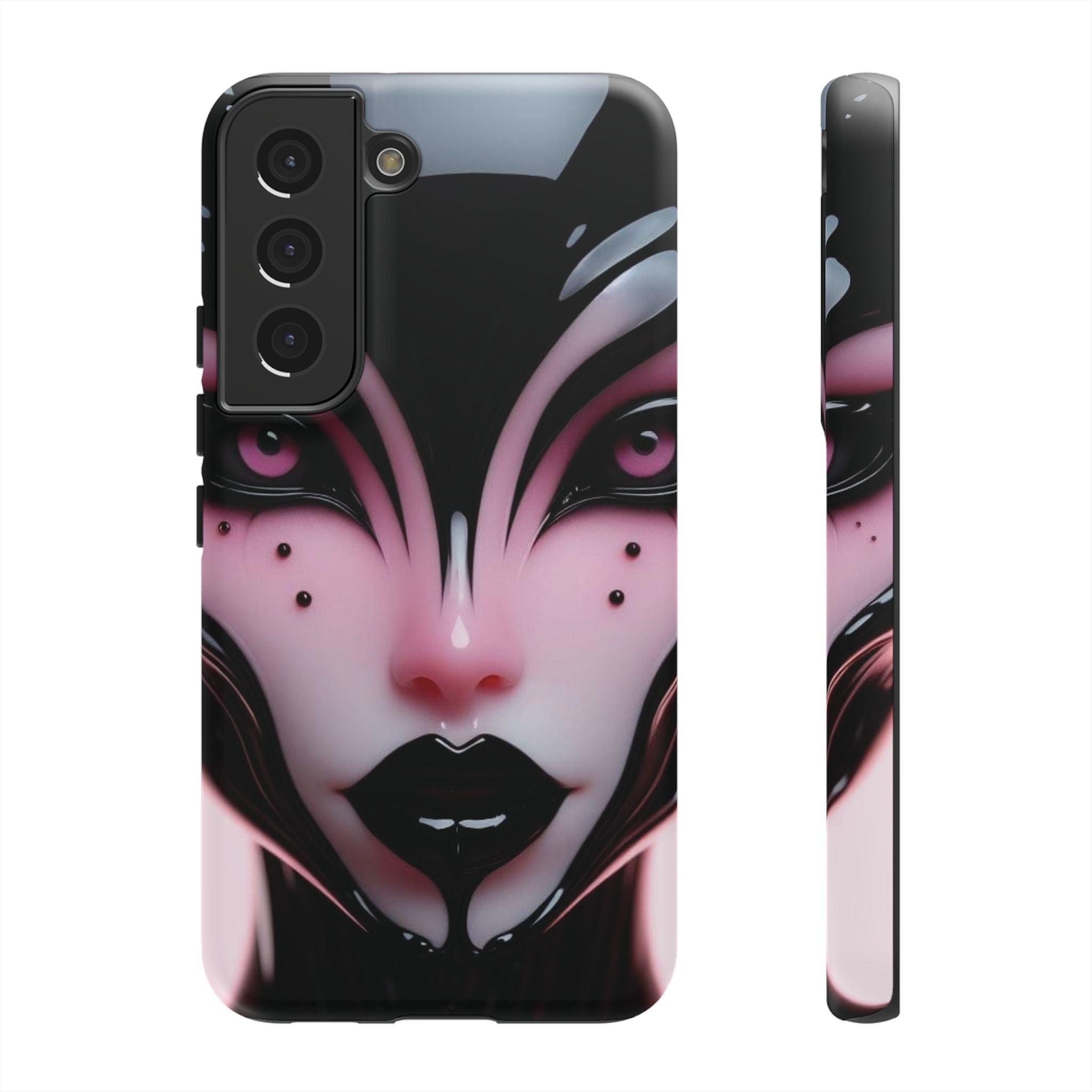 Pink Alien Tough Phone Case for iPhone, Galaxy, or Google Pixel