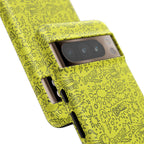 Neon Yellow Wow RG Tough Phone Case for iPhone, Galaxy, or Google Pixel