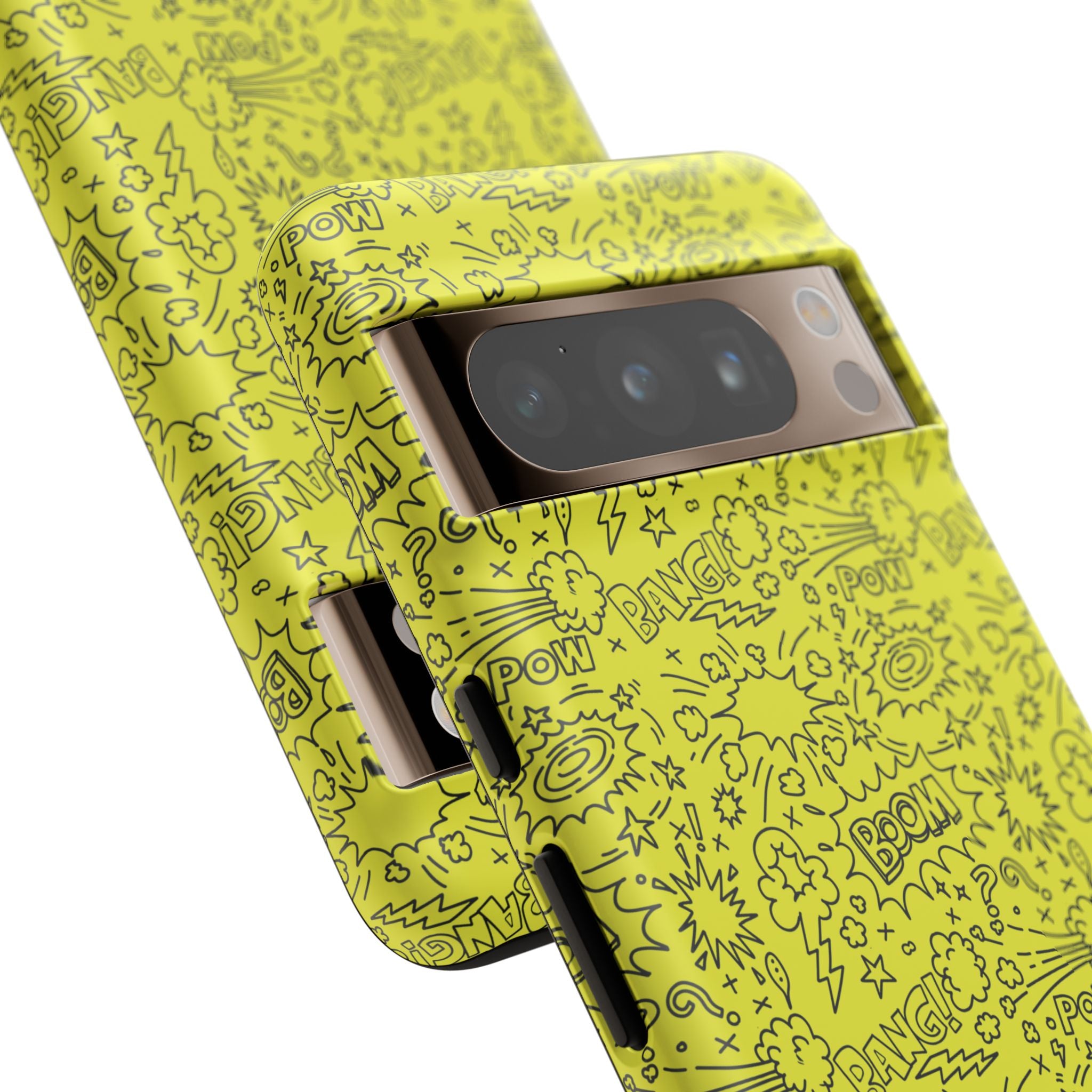 Neon Yellow Wow RG Tough Phone Case for iPhone, Galaxy, or Google Pixel