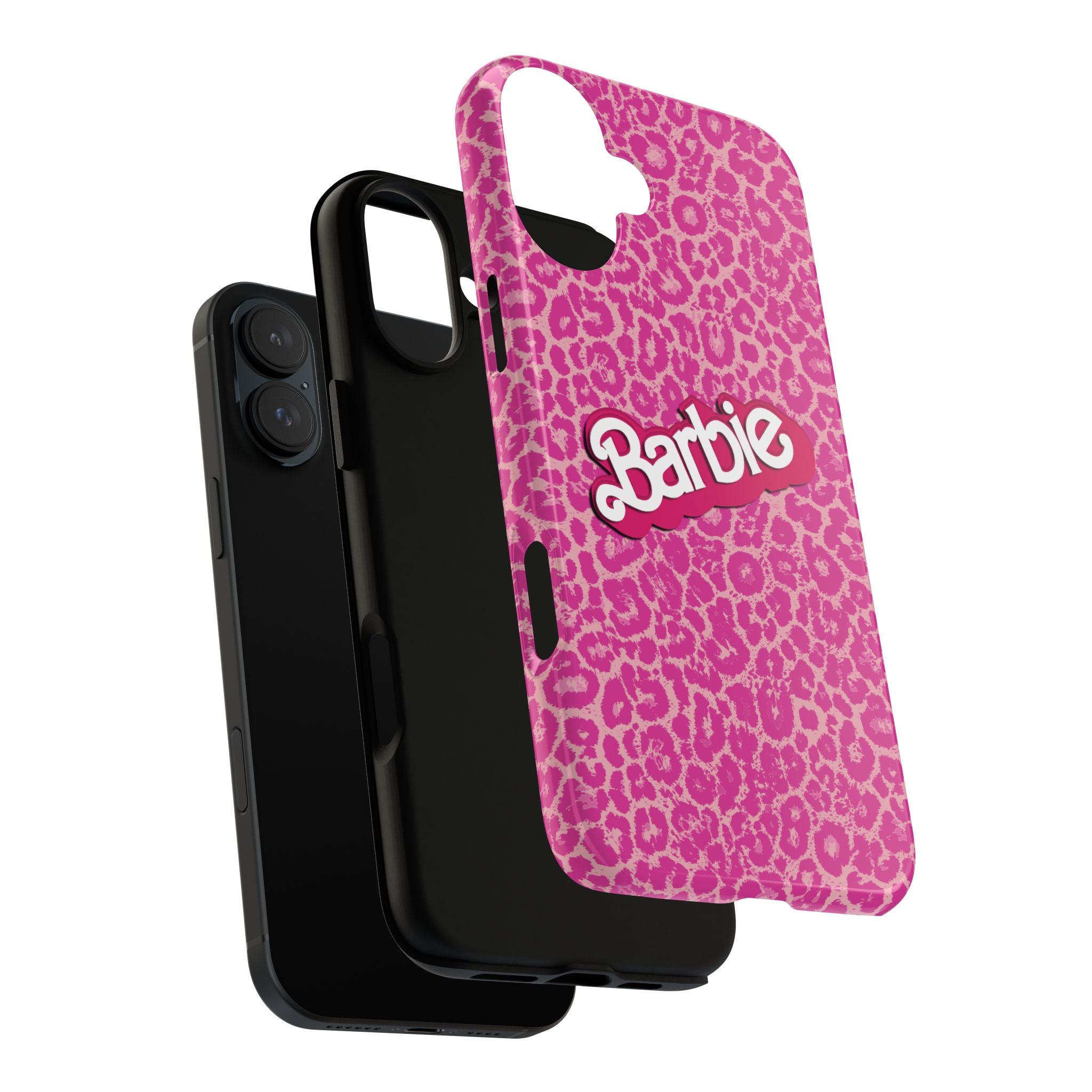 Hot Neon Pink Leopard Barb Tough Phone Case iPhone, Galaxy, or Google Pixel
