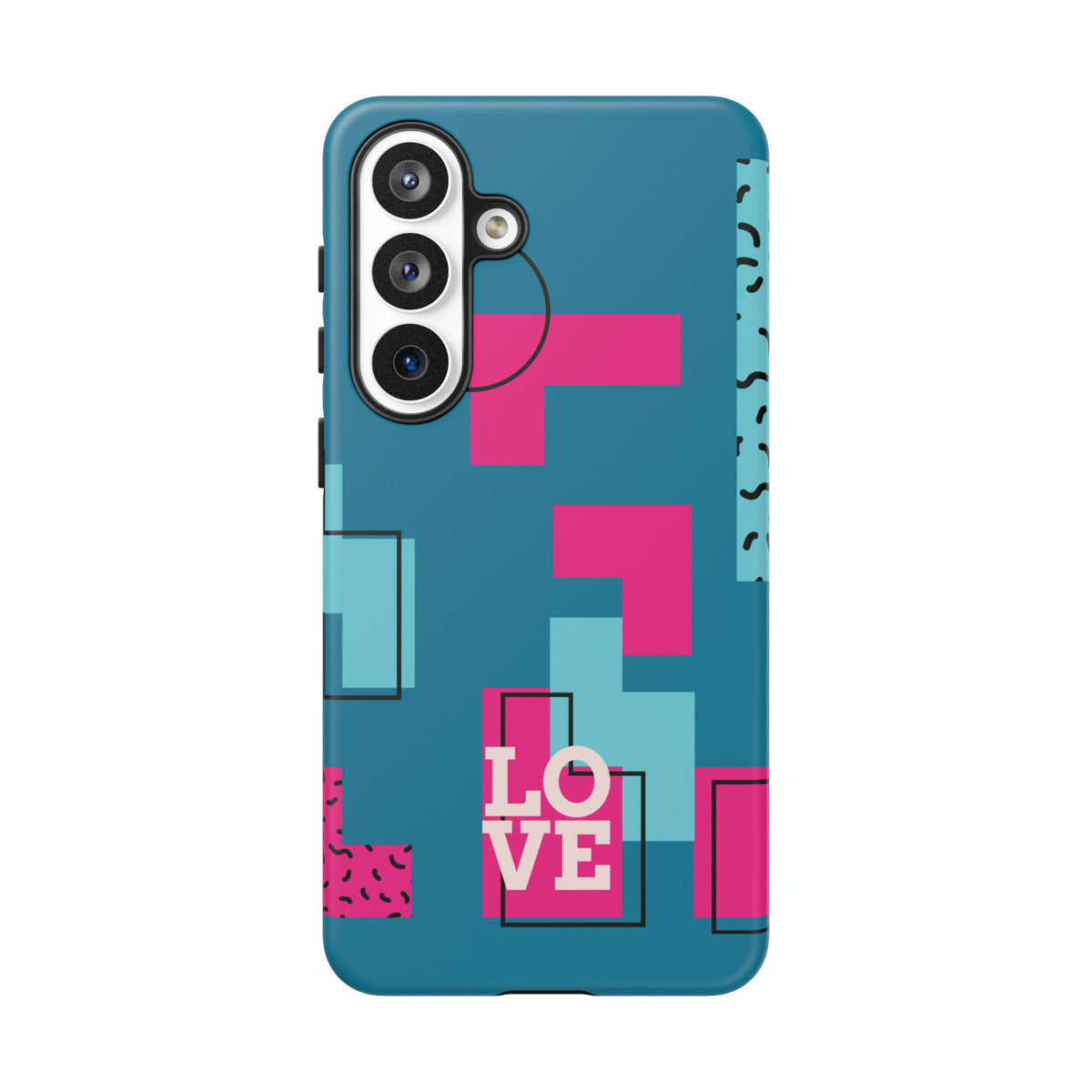 LOVE Teal Green Tough Phone Case for iPhone, Galaxy, or Google Pixel