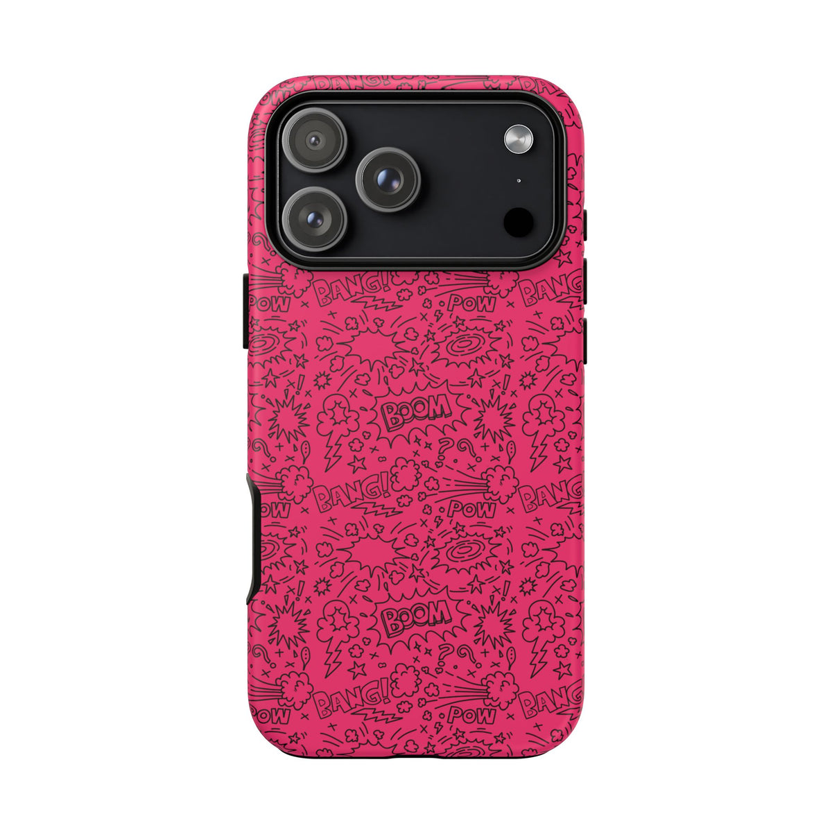 Pink Wow Tough Case for iPhone, Galaxy, or Google Pixel