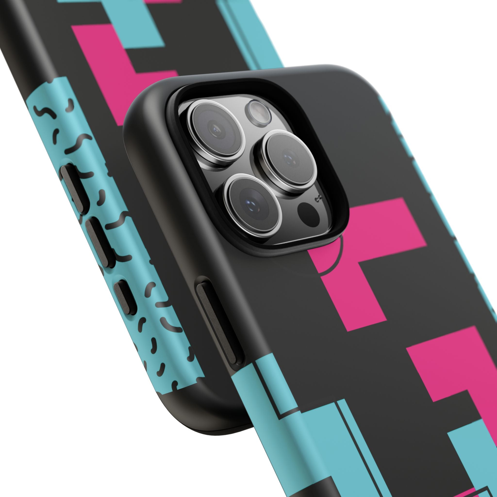 Retro Blocks LOVE Tough Case for iPhone, Galaxy or Google Pixel