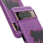 Purple Pink Leopard Kz iPhone, Galaxy and Google Tough Cases