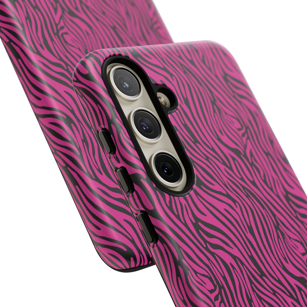 Pink Zebra Tough Phone Case for iPhone, Galaxy, or Google Pixel