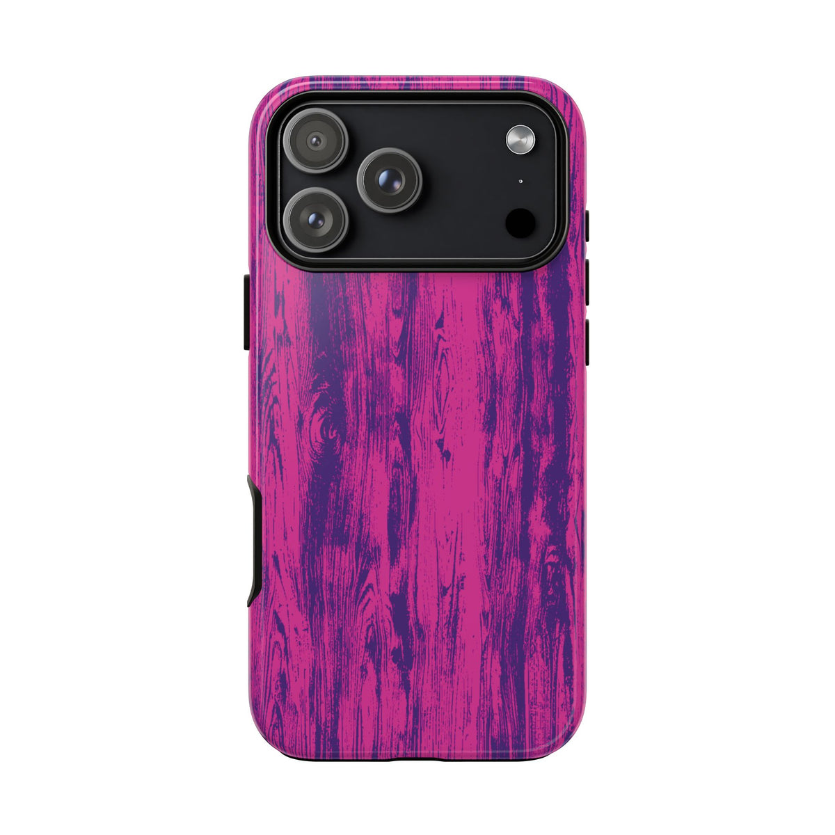 Pink Purple Wood Tough Phone Case iPhone, Galaxy, or Google Pixel