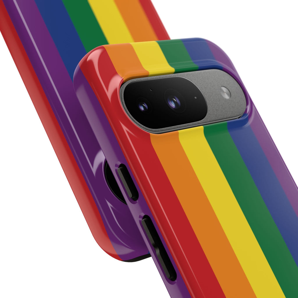 LGBTQ Rainbow Flag Tough Phone Case for iPhone, Galaxy, or Google Pixel