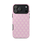 Pink 'LOVE' Pattern Tough Phone Case