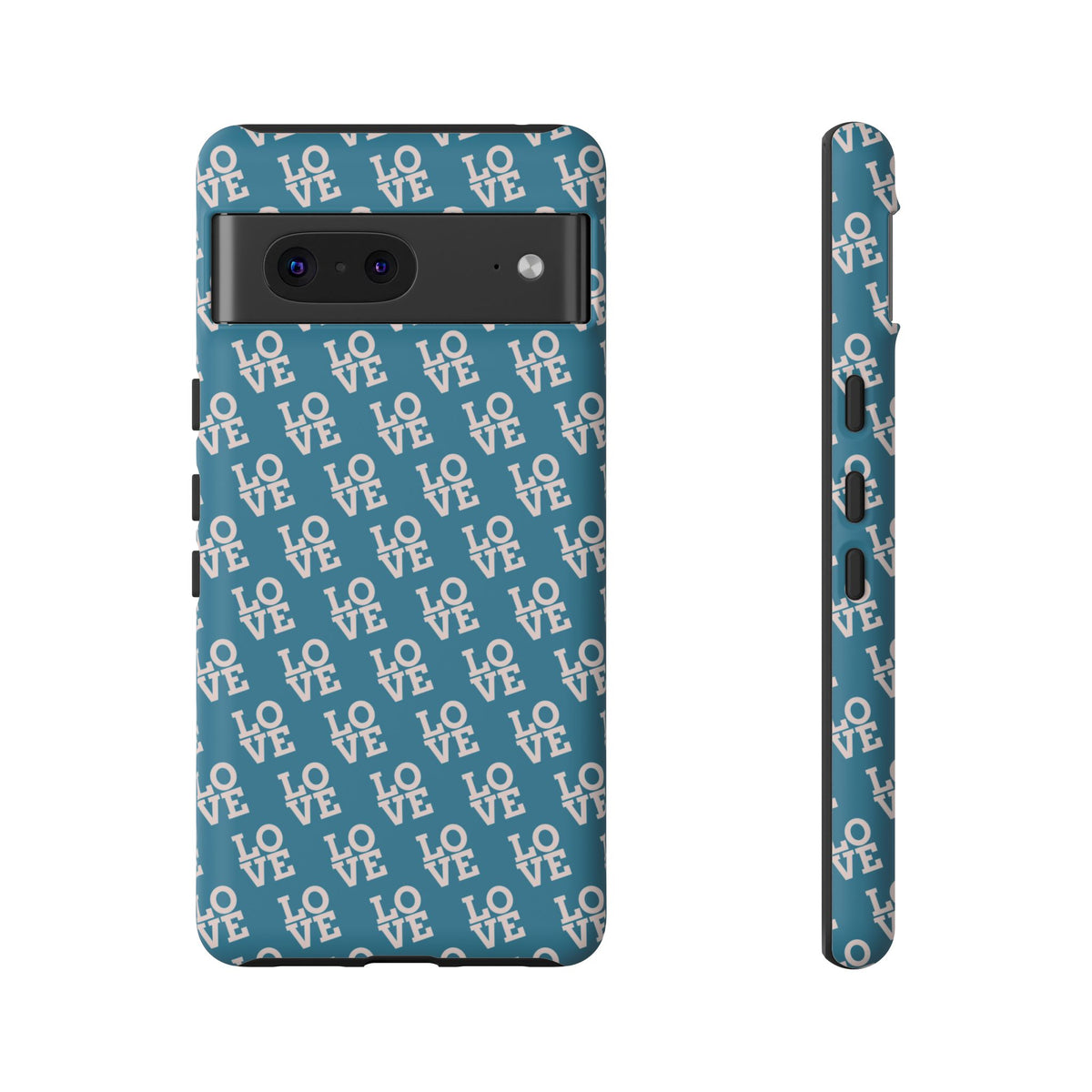 LOVE Teal Green Tough Phone Case iPhone, Galaxy, or Google Pixel