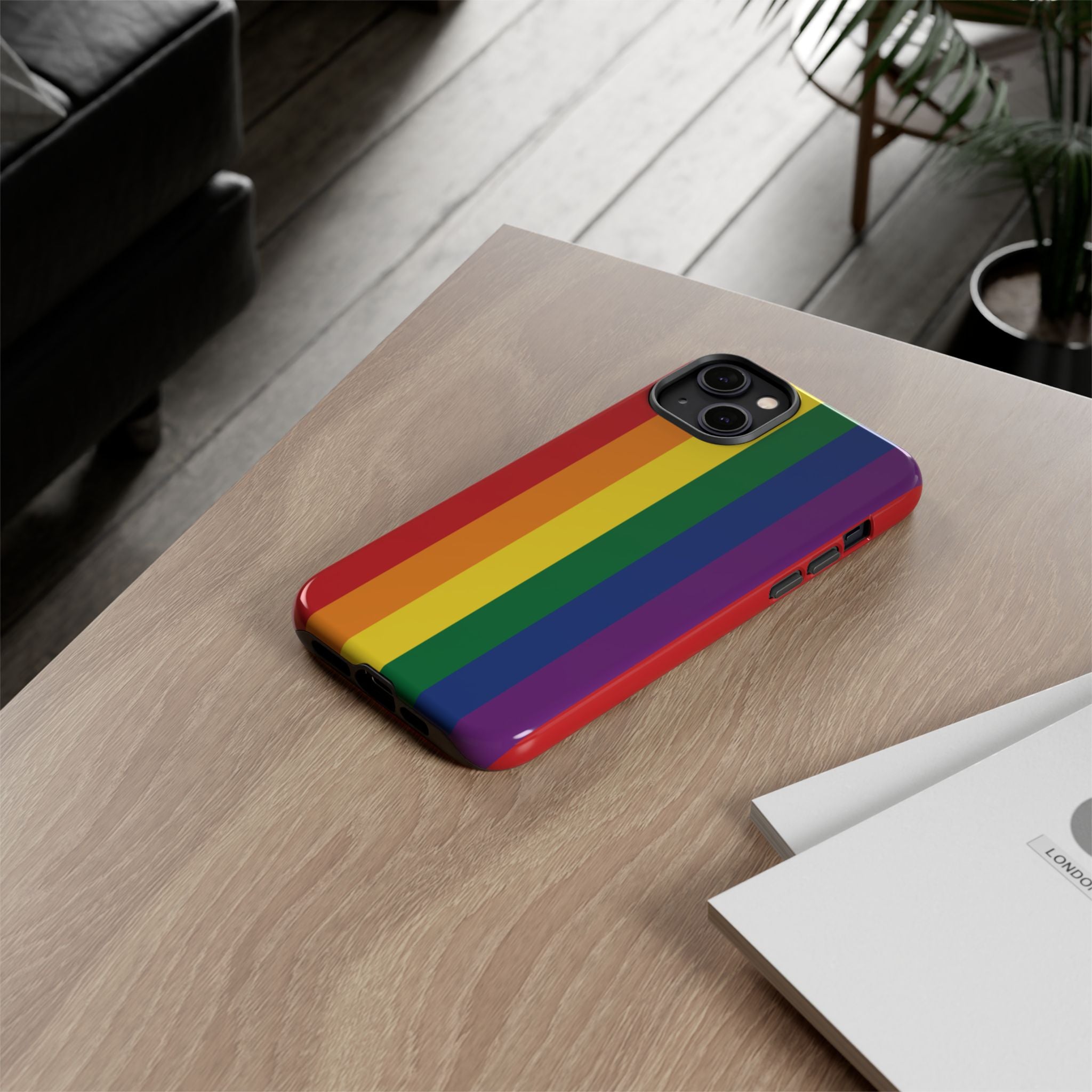 LGBTQ Rainbow Flag Tough Phone Case for iPhone, Galaxy, or Google Pixel