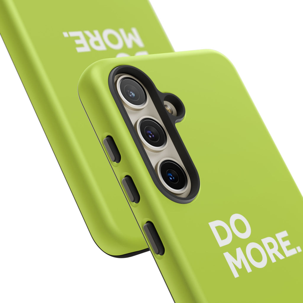 Do More (Neon Yellow) Tough Phone Case for iPhone, Galaxy or Google Pixel