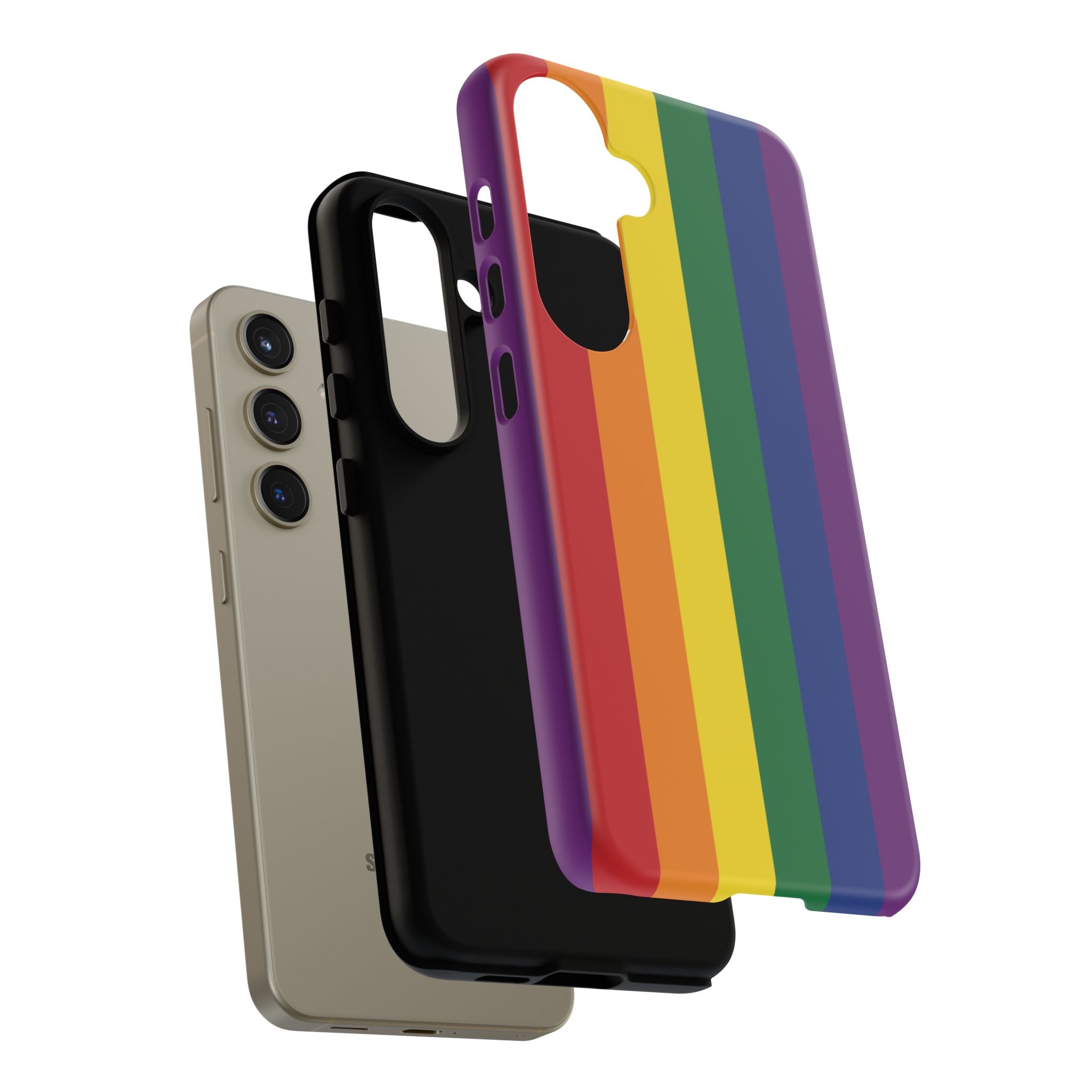 LGBTQ Rainbow Flag Tough Phone Case for iPhone, Galaxy, or Google Pixel