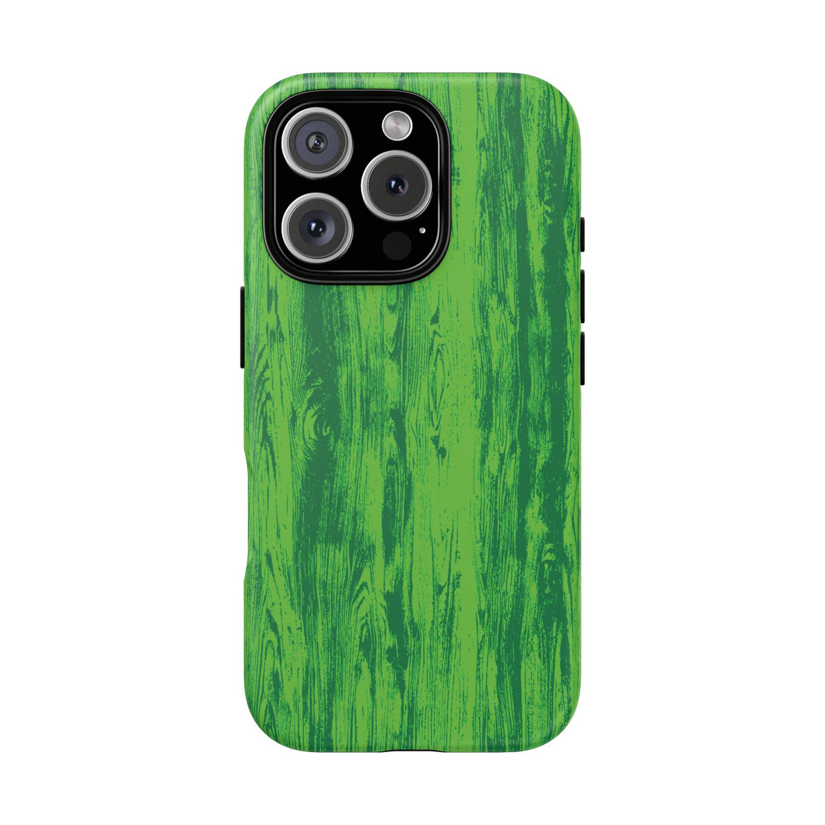 Neon Green Wood Tough Phone Case iPhone, Galaxy, or Google Pixel