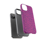 Pink Purple Leopard Tough Phone Case iPhone, Galaxy and Google Pixel