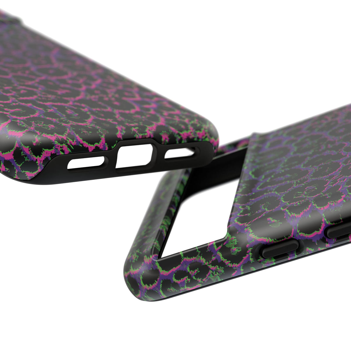 Colorful Leopard Tough Phone Case for iPhone, Galaxy, or Google Pixel