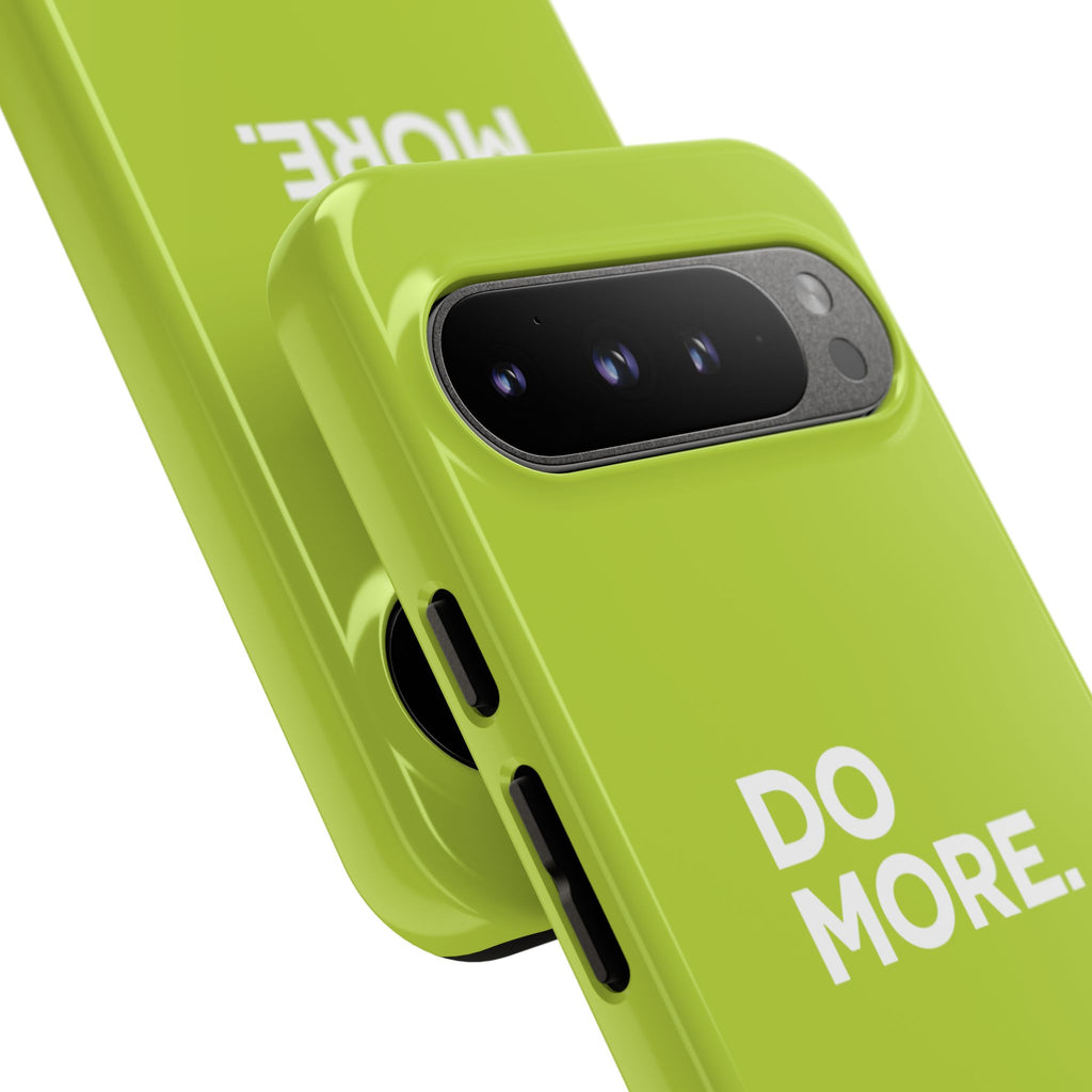 Do More (Neon Yellow) Tough Phone Case for iPhone, Galaxy or Google Pixel