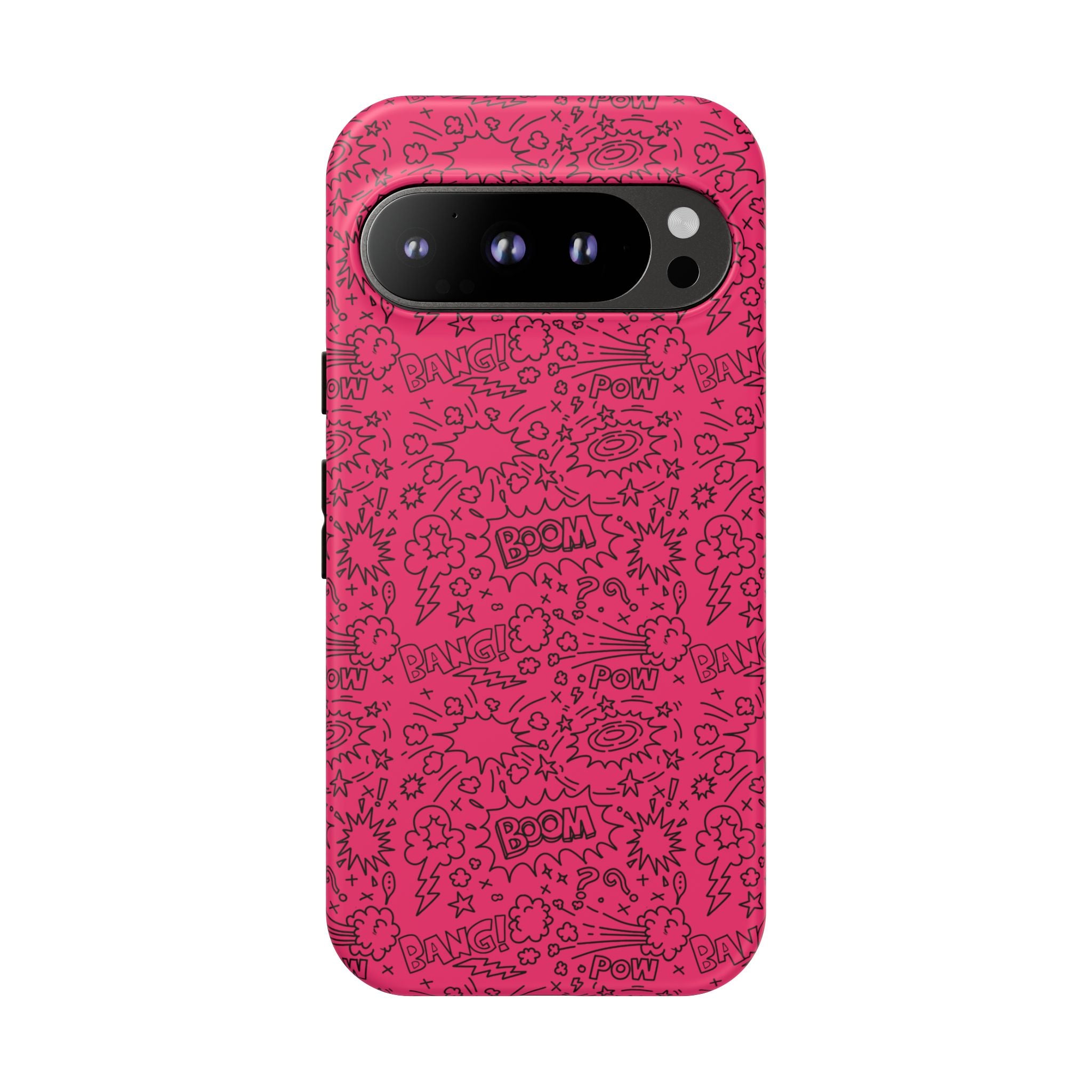 Pink Wow Tough Case for iPhone, Galaxy, or Google Pixel