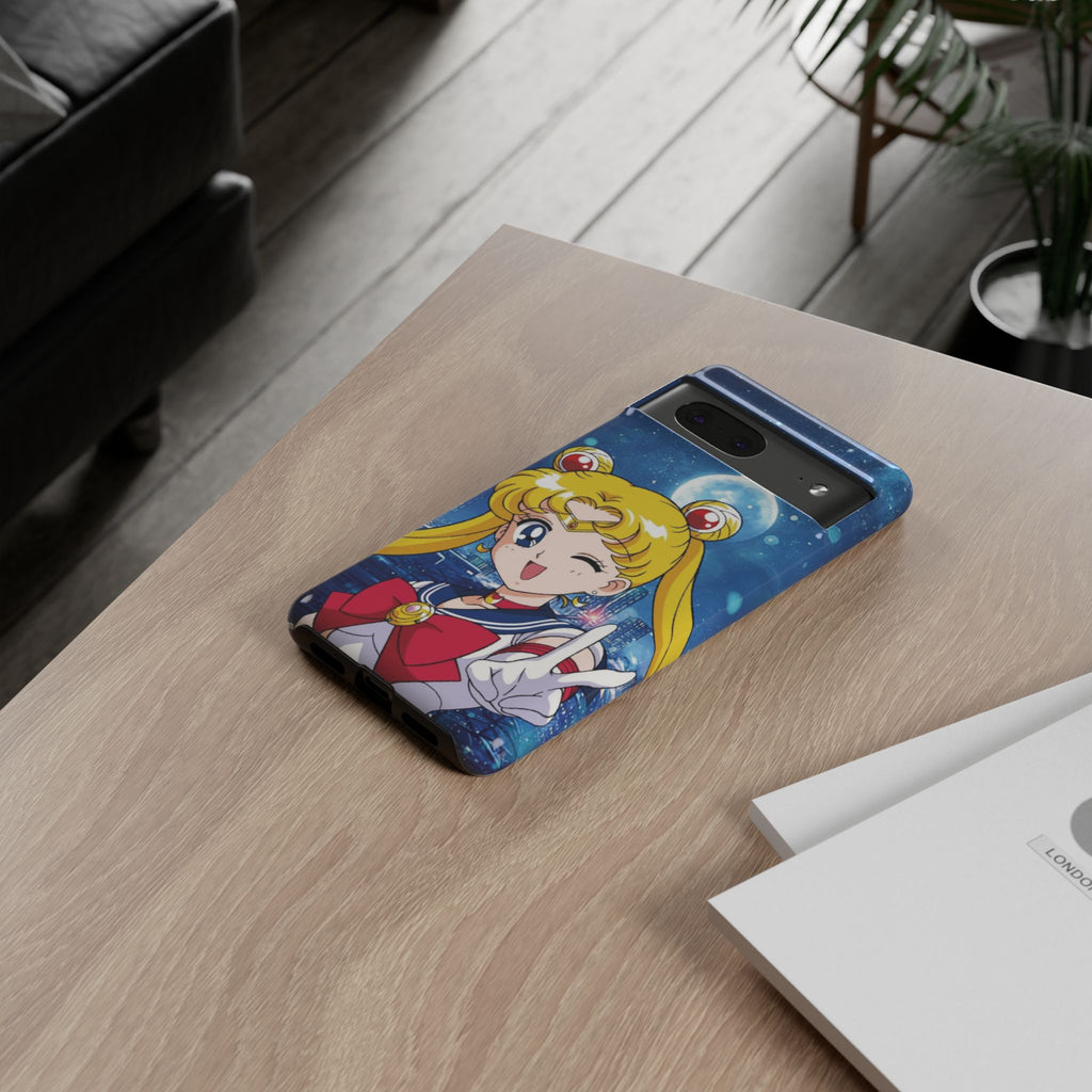 Blue S Moon Tough Case for iPhone, Galaxy, or Google Pixel
