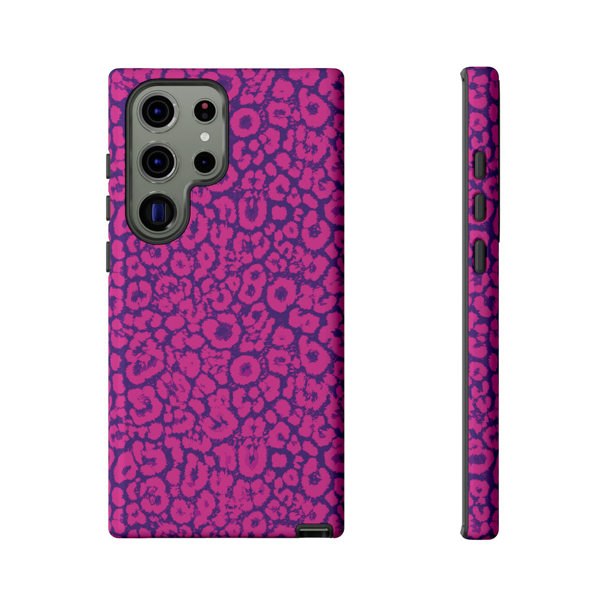 Pink Purple Leopard Tough Phone Case iPhone, Galaxy and Google Pixel