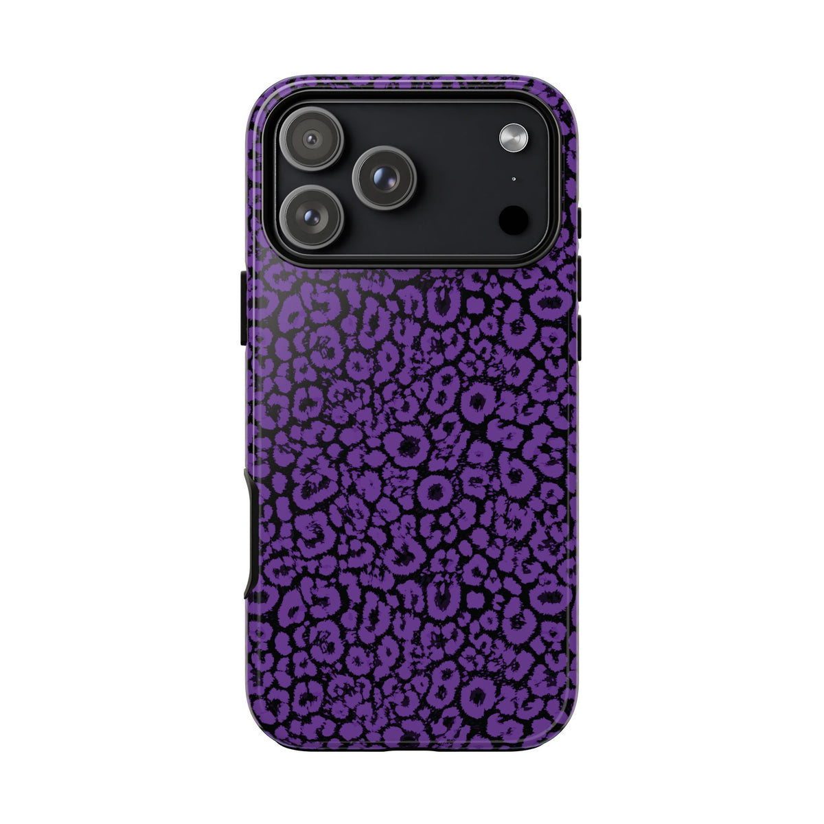 Purple Leopard Tough Case for iPhone, Galaxy or Google Pixel