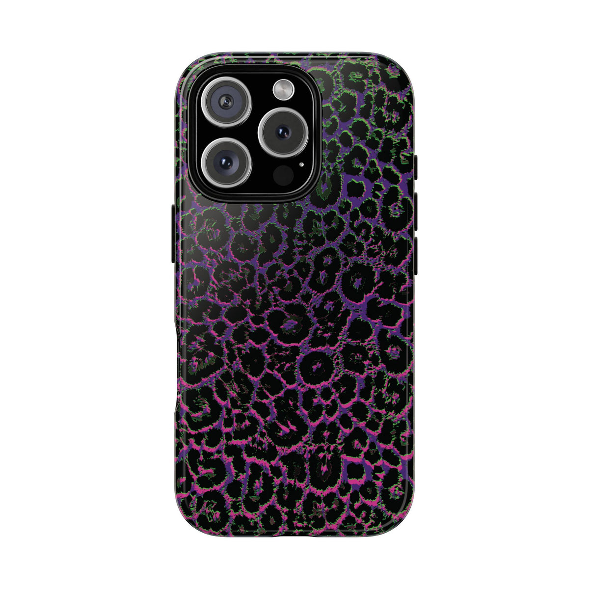 Colorful Leopard Tough Phone Case for iPhone, Galaxy, or Google Pixel