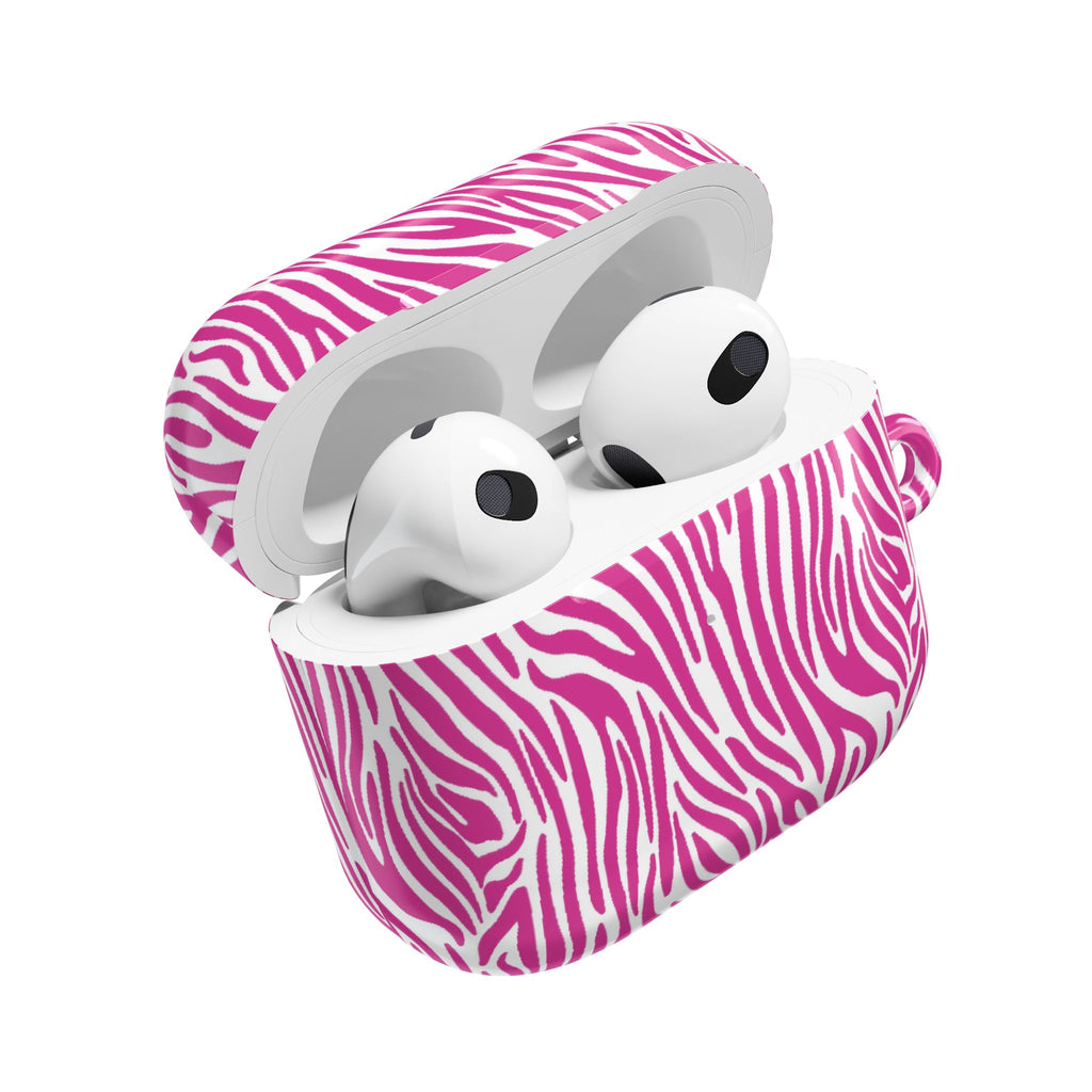 Pink Zebra AirPod Cases