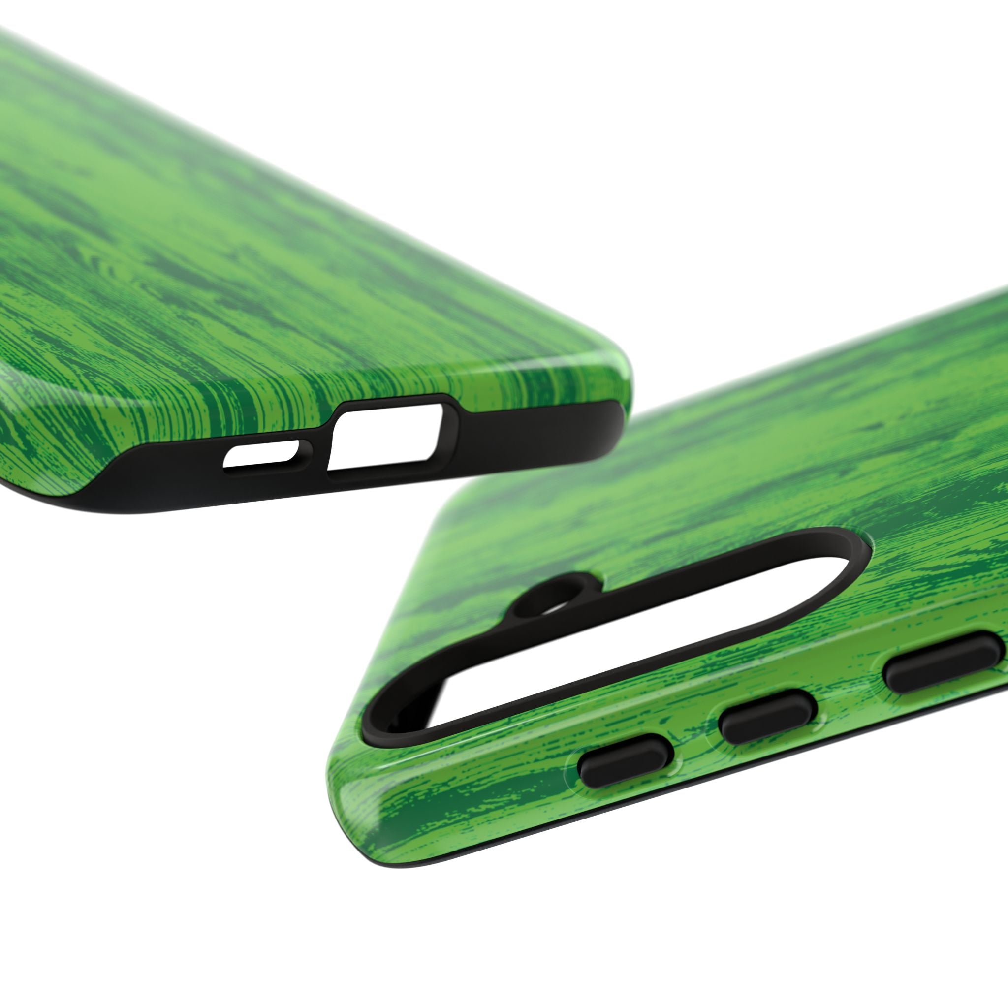 Neon Green Wood Tough Phone Case iPhone, Galaxy, or Google Pixel