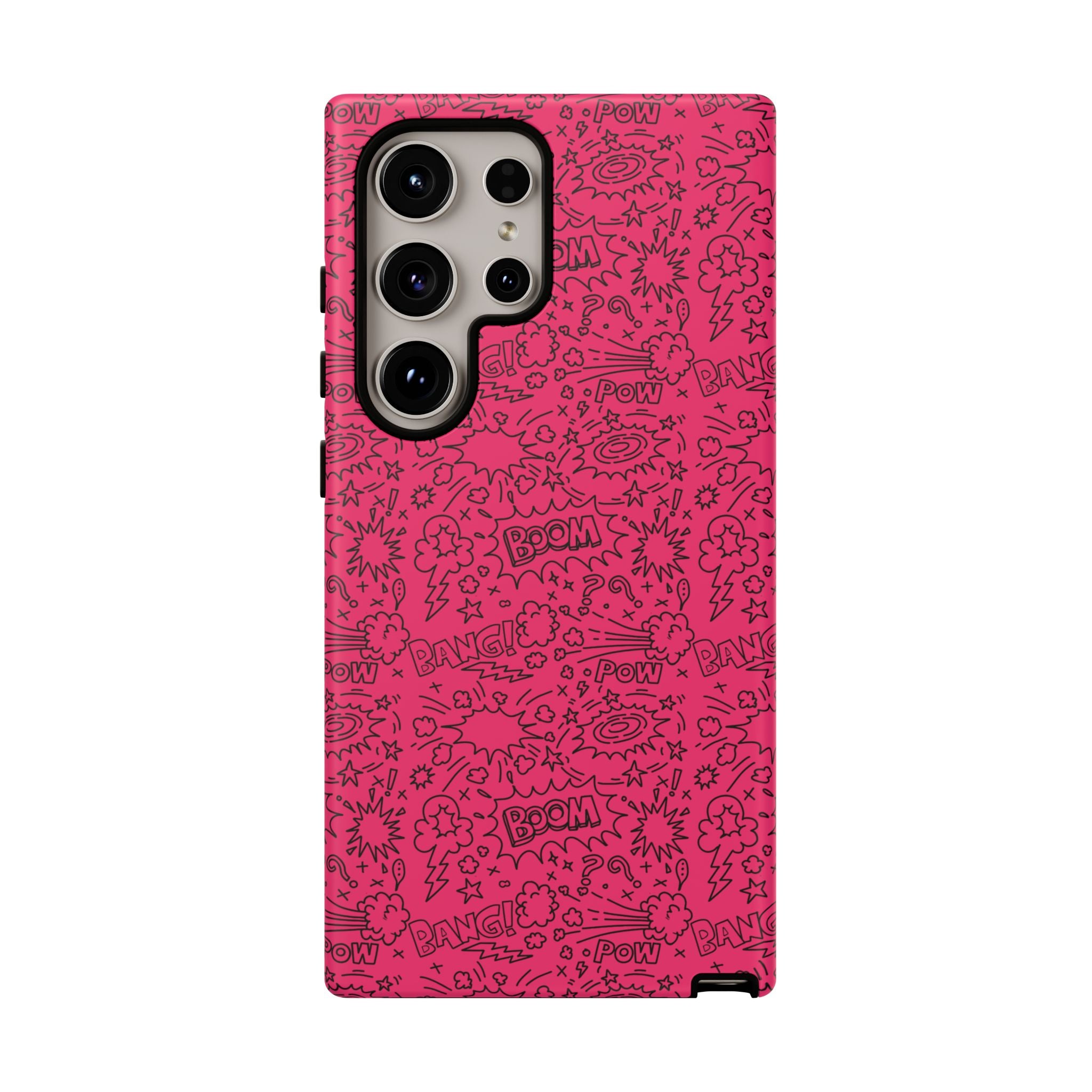 Pink Wow Tough Case for iPhone, Galaxy, or Google Pixel