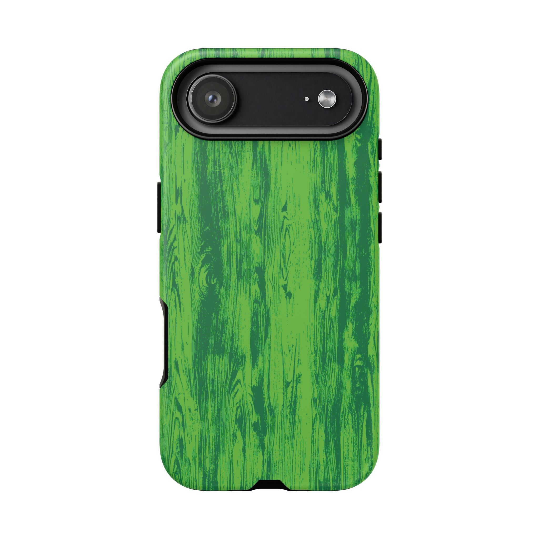 Neon Green Wood Tough Phone Case iPhone, Galaxy, or Google Pixel