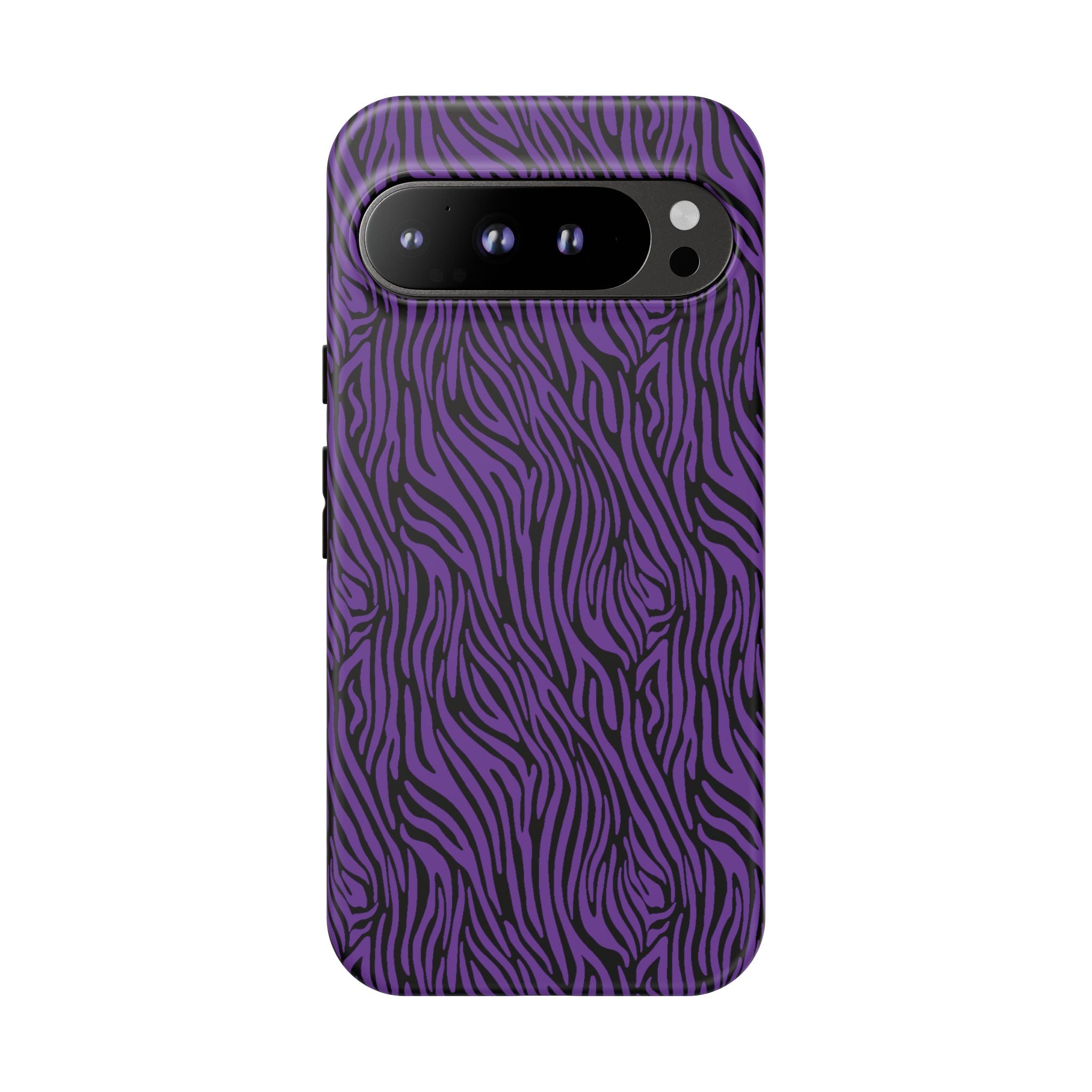 Purple Zebra Tough Phone Case for iPhone, Galaxy, or Google Pixel