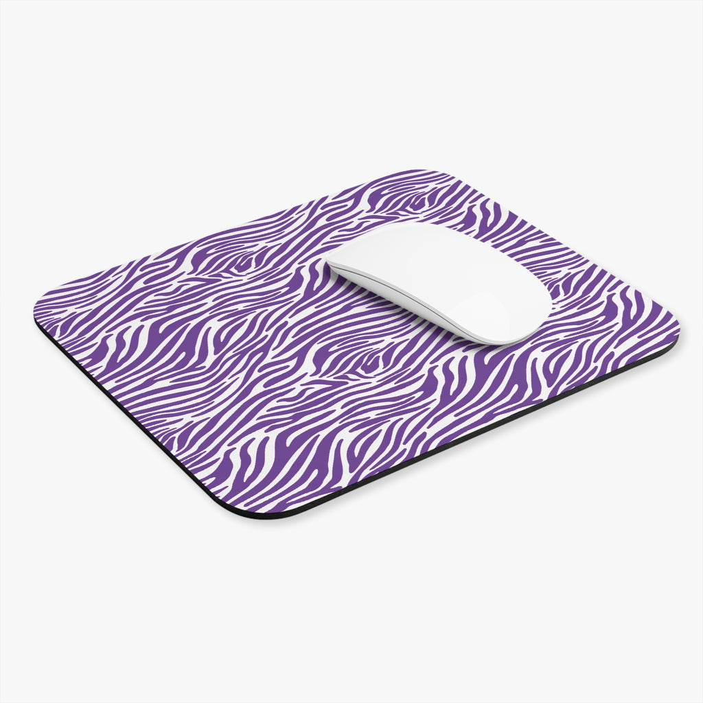 Purple Zebra Print Mouse Pad