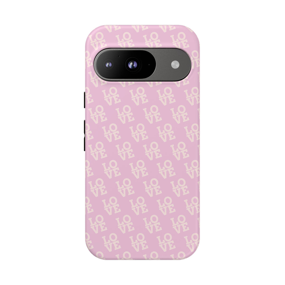 Pink 'LOVE' Pattern Tough Phone Case