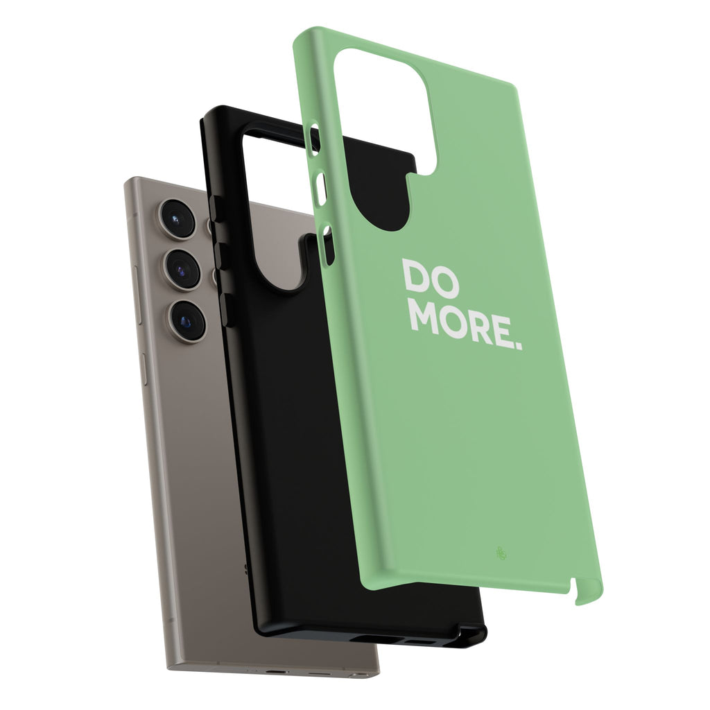 Do More Mint Green Tough Phone Case for iPhone, Galaxy,or Google Pixel