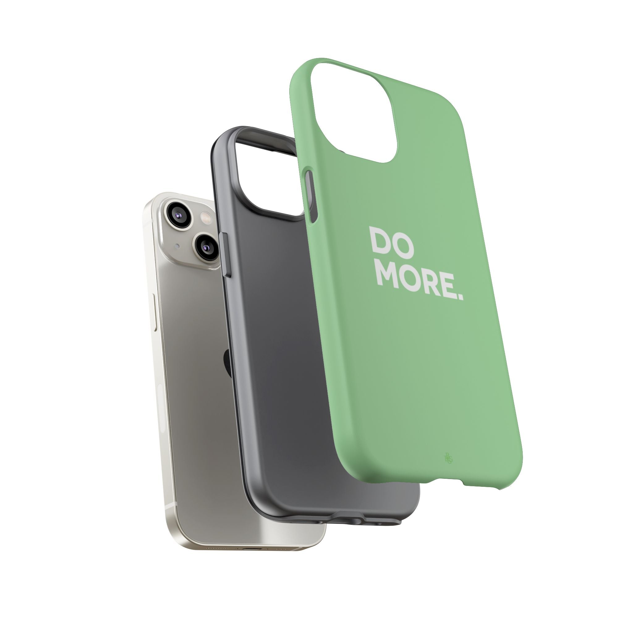 Do More Mint Green Tough Phone Case for iPhone, Galaxy,or Google Pixel