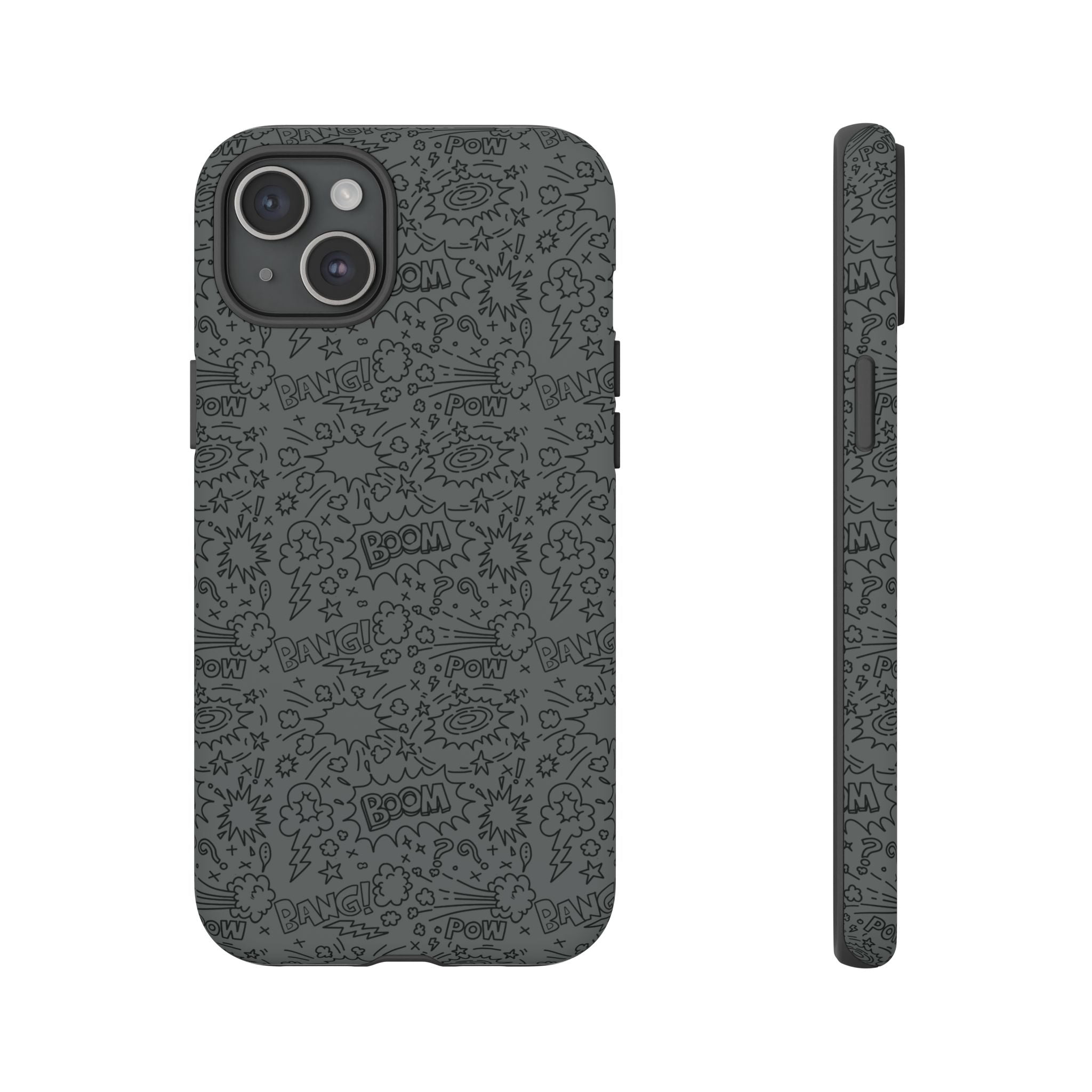 POW BOOM Comics style Tough Phone Case for iPhone, Galaxy, or Google Pixel