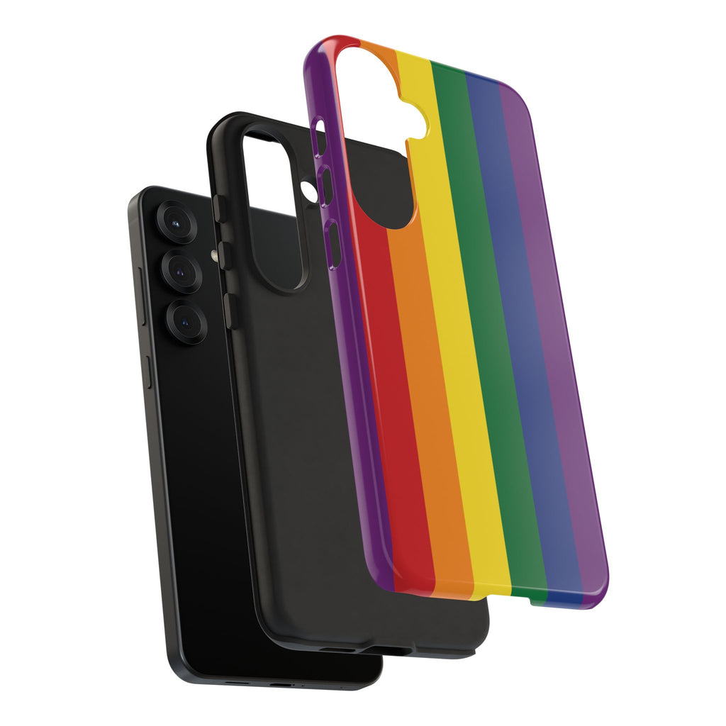 LGBTQ Rainbow Flag Tough Phone Case for iPhone, Galaxy, or Google Pixel